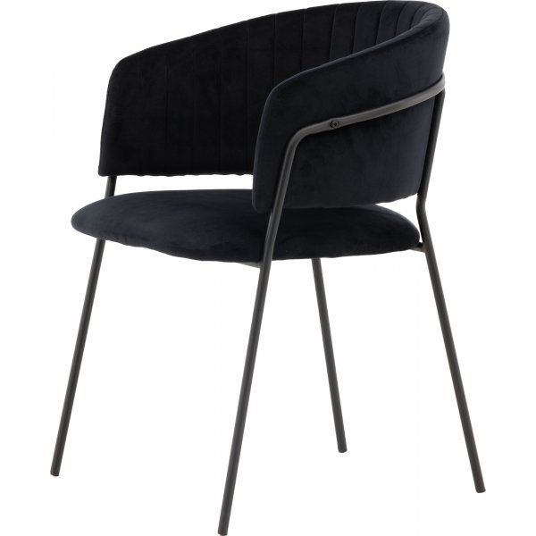 Selma spisestuestol - Sort flyel