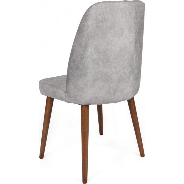 Dallas spisestuestolsett - grå/valnøtt Dallas spisestuestolsett - grå/valnøtt