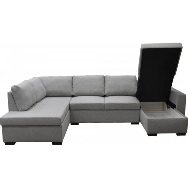 Sofa 309 cm lys grå - Solna Sofa 309 cm lys grå - Solna