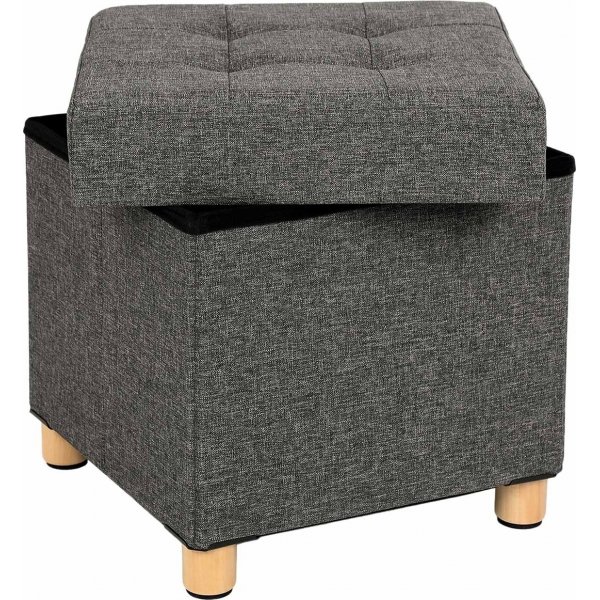 Fideli puff med oppbevaring - Gr�