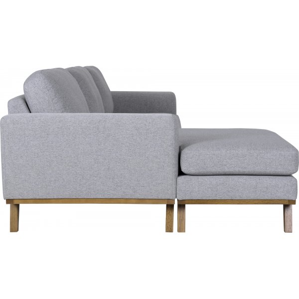 Sofa med vendbar divan grå 283 cm Sofa med vendbar divan grå 283 cm