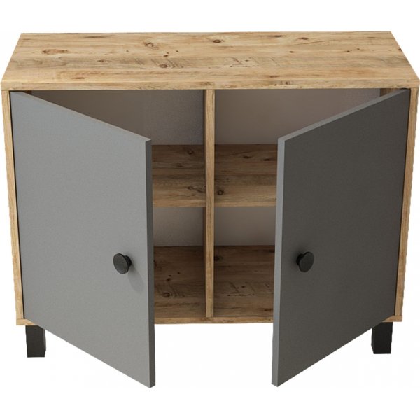 Vilamo skap 35 - Furu/antrasitt