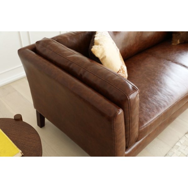 Heritage 3-seters sofa - Brun vintage Heritage 3-seters sofa - Brun vintage