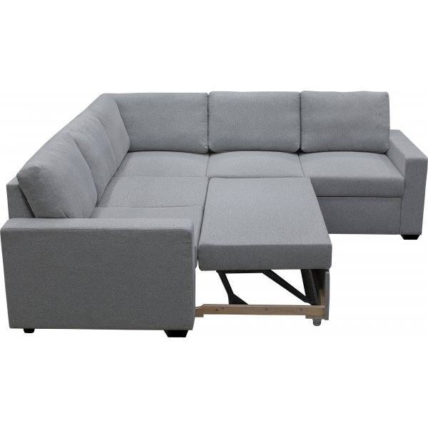 Sovesofa Belissa frem oppredet hjørnesofa - lysgrå Rocco + Flekkfjerner for møbler Sovesofa Belissa frem oppredet hjørnesofa - lysgrå Rocco + Flekkfjerner for møbler