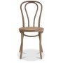 PiPi spisegruppe, rundt spisebord 120 cm inkludert 4 stk. Stol No18 i byd tre i vintage-utfrelse - Svartbeiset tre
