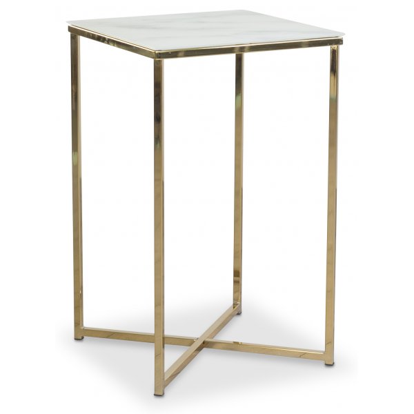 Palasso Lampebord - Messing / Lys marmorering + Flekkfjerner for mbler
