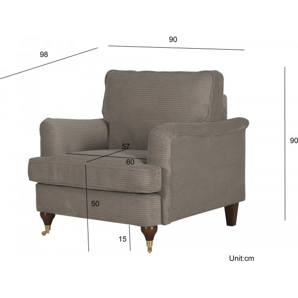 Howard Watford Deluxe lenestol - Grå Howard Watford Deluxe lenestol - Grå