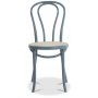 Bentwood Stol No18 Klassiker med rottingsete - Pastellbl