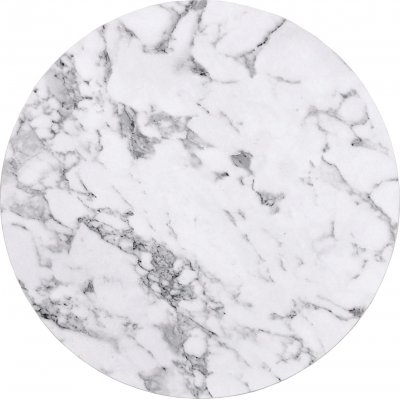 Ruffo salongbord 38/60 cm - Hvit marmor/slvgr