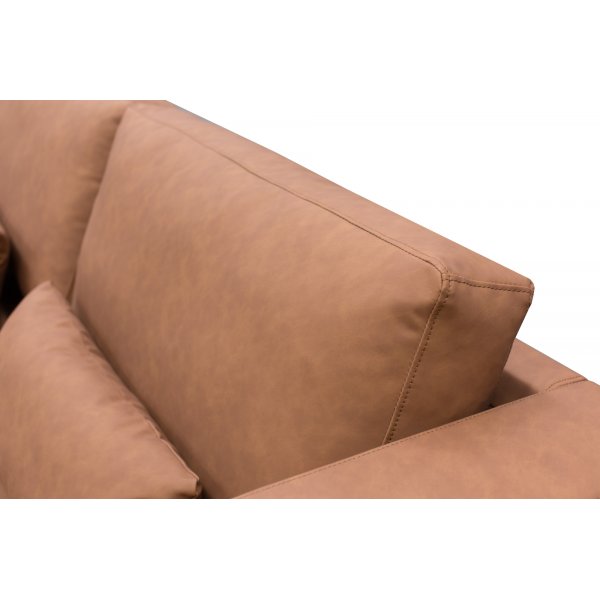 Soffa 322 cm brun PU - Ranger Soffa 322 cm brun PU - Ranger