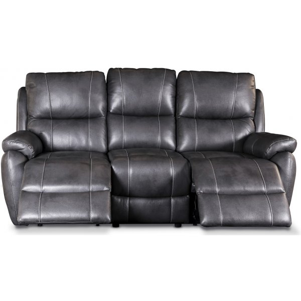 Enjoy Hollywood recliner sofa - 3-seter (el) i grtt kunstskinn