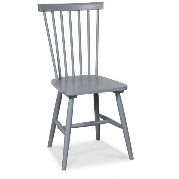 Dalsland spisegruppe: Spisebord i Eik/Hvit med 6 gr stokkstoler