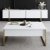 Lux sofabord 90 x 60 cm - Hvit/gull