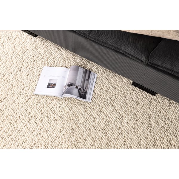 Zoe ullteppe - Hvit Zoe ullteppe - Hvit