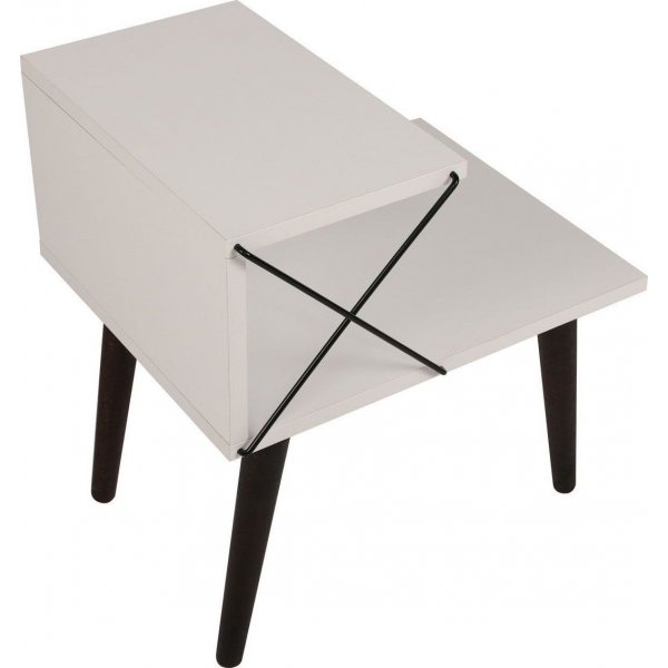 Cross nattbord - Hvit