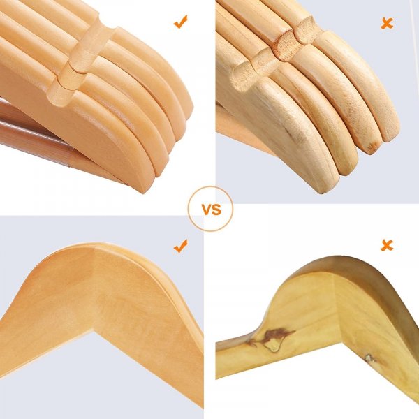 Kleshenger, tre, 44,5 cm, 30-pakning - Beige Kleshenger, tre, 44,5 cm, 30-pakning - Beige