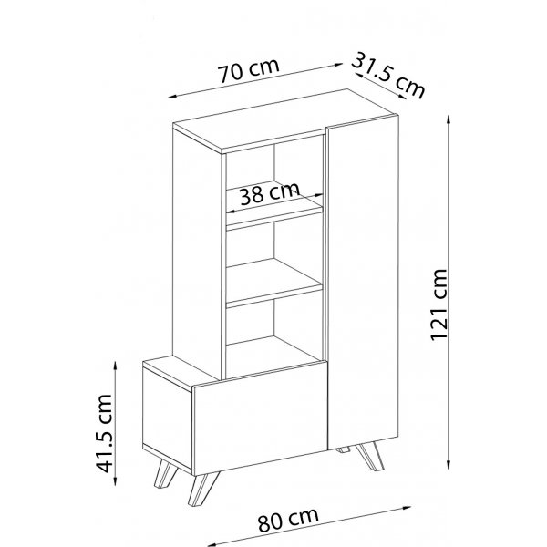 Agostina skoskap - Hvit Agostina skoskap - Hvit