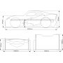 McQueen sprinkelseng - MDF - 90 x 180 cm