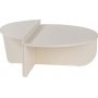 Orion salongbord 90 x 90 cm - Hvitmalt tre