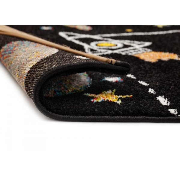 Barneteppe Mitchell Rymd - Svart Barneteppe Mitchell Rymd - Svart