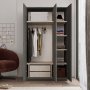 Home garderobe 1 - Antrasitt/gr