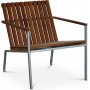 Alva lenestol - Galvanisert metall/teak