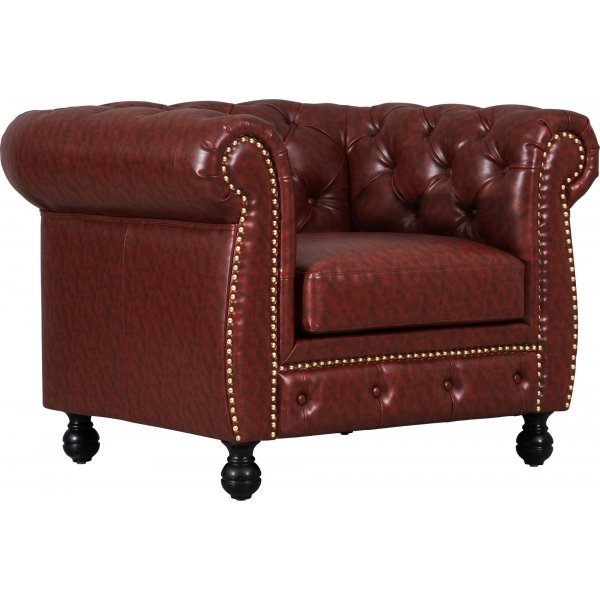 Chesterfield lenestol i brun PU - Charles Chesterfield lenestol i brun PU - Charles