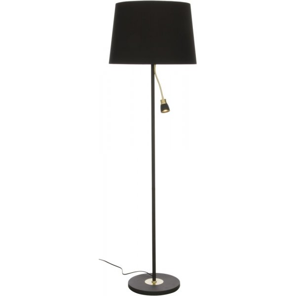 Gulvlampe Eketorp - Svart / matt messing