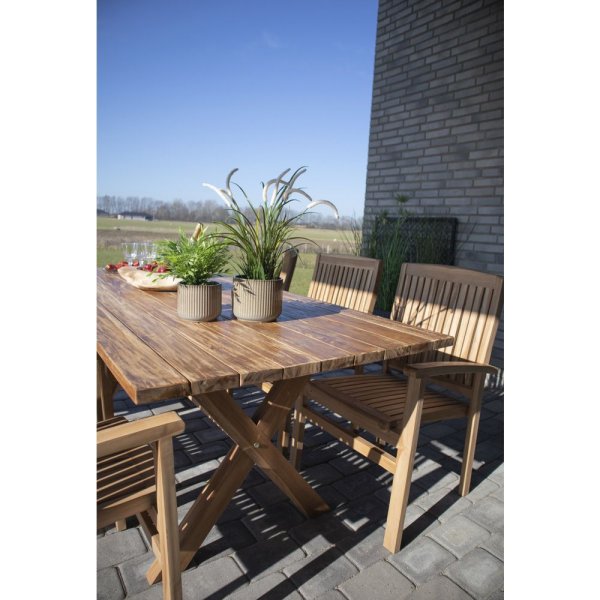 Murcia spisebord - Teak - 200x90x75 Murcia spisebord - Teak - 200x90x75
