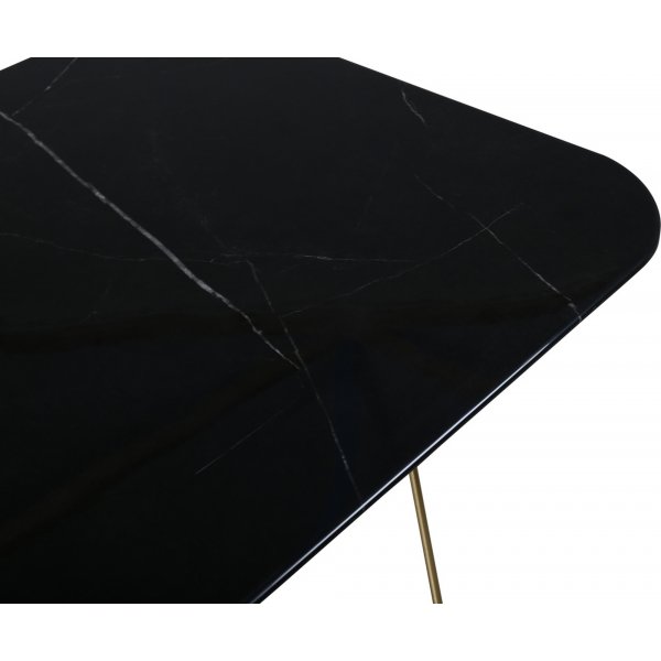 Michel salongbord - Svart marmor