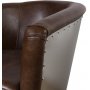 Tank clublenestol - Vintage lr Tobacco / Metall + Flekkfjerner for mbler