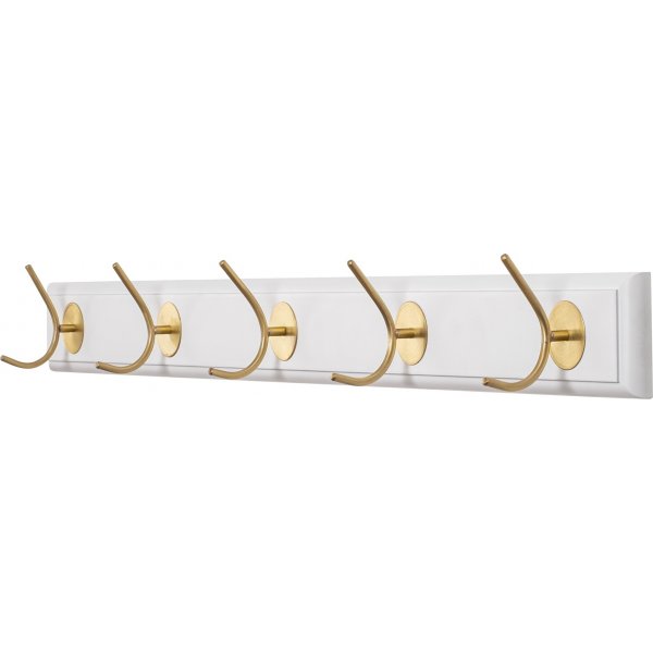 Demandu kroklist 65 cm - Hvit/gull