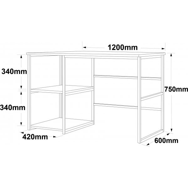 Reisepult 23, 120 x 60 cm - Hvit marmor/gull Reisepult 23, 120 x 60 cm - Hvit marmor/gull