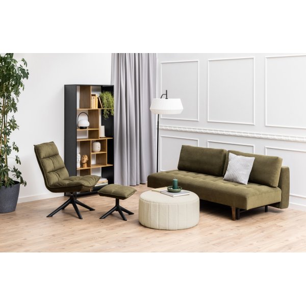 Blizzard lenestol med fotskammel - Gr�nn