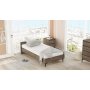 Aristo sengeramme 90x190 cm - Brun/antrasitt