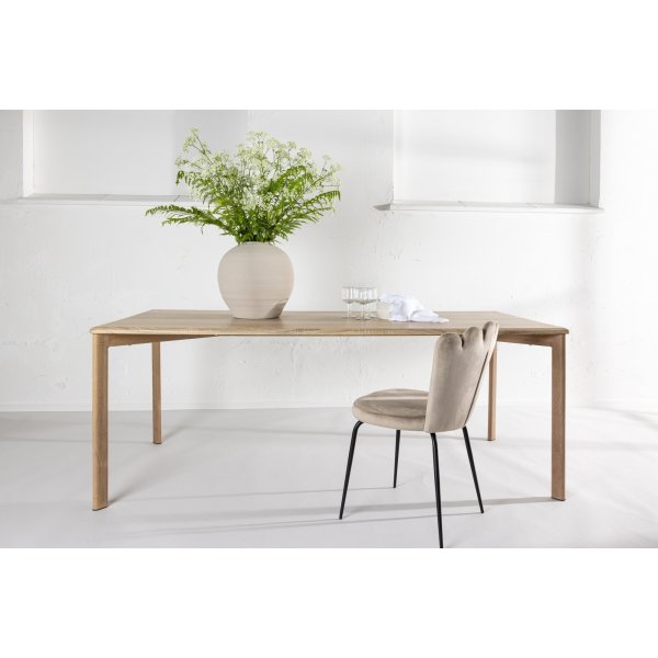 Damon spisebord 200 x 90 cm - Whitewash Damon spisebord 200 x 90 cm - Whitewash