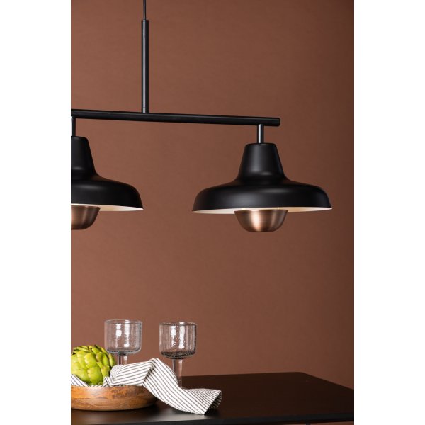 Stöten taklampe - Sort/Kobber Stöten taklampe - Sort/Kobber
