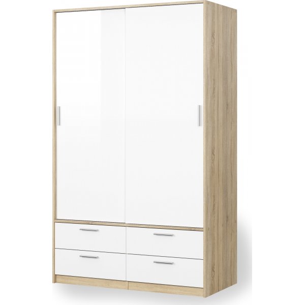 Line garderobe - Eik/hvit Line garderobe - Eik/hvit