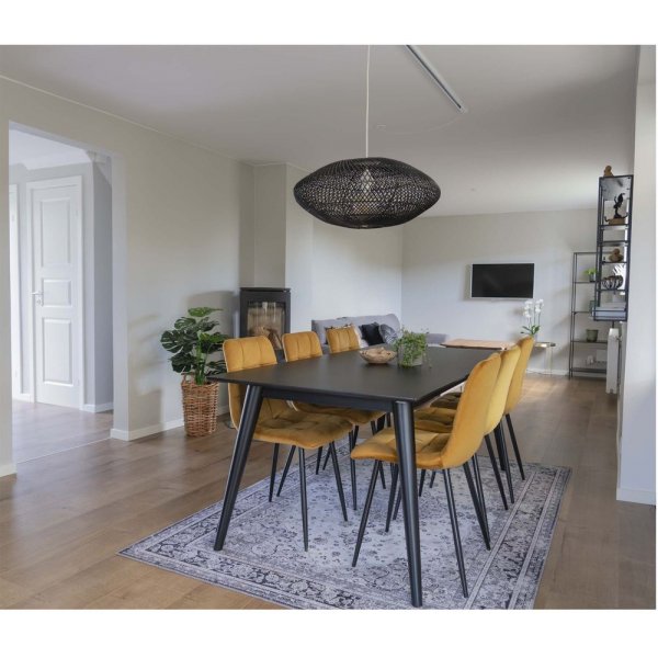 Middelfart Spisestol - Gul/svart Middelfart Spisestol - Gul/svart
