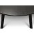 Rundt Freddy spisebord, 155 cm - Svart eikefinr/svart metall
