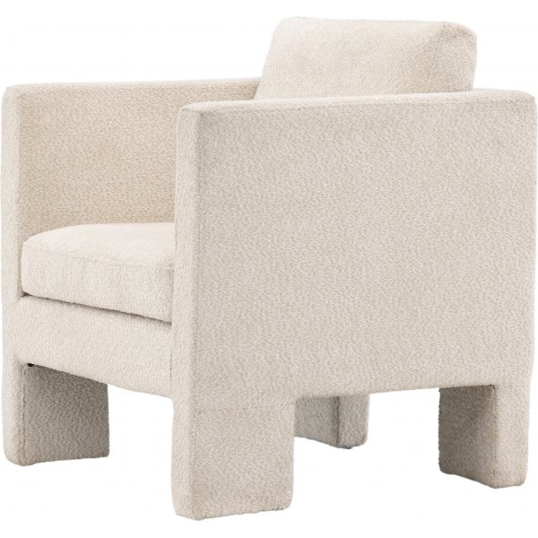 Ragusa lenestol - Hvit bouclé Ragusa lenestol - Hvit bouclé