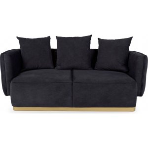 Queen 2-seters sofa - Svart