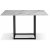 Sintorp spisebord, 120 cm - Svart/hvit marmorimitasjon