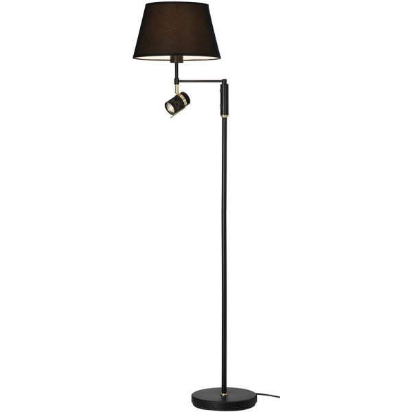 Network gulvlampe - Svart/brstet messing