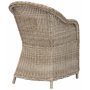Utegruppe: 6 stoler og bord 200 x 100 cm rotting - Hampton/Mercury