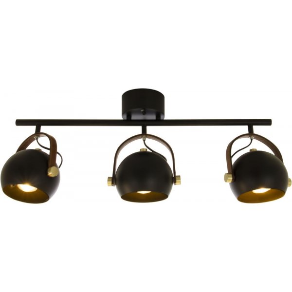 Plafond Bow - Svart / matt messing