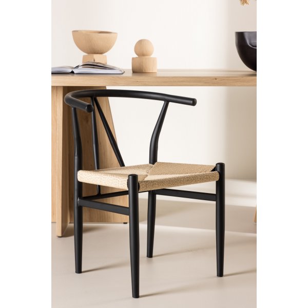 Alfons spisestol - Beige/svart Alfons spisestol - Beige/svart