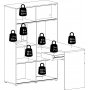 Function Plus skrivebord 135,2 x 100,2 x 153 cm - Hvit/eik