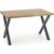 Gambon spisebord med kryssben 140x85 cm - Eik/sort