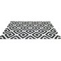 Intersect teppe 120 x 170 cm - Sort/hvitt